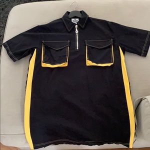 The Ragged Priest T-Shirt Dress Zip Up Dress Small